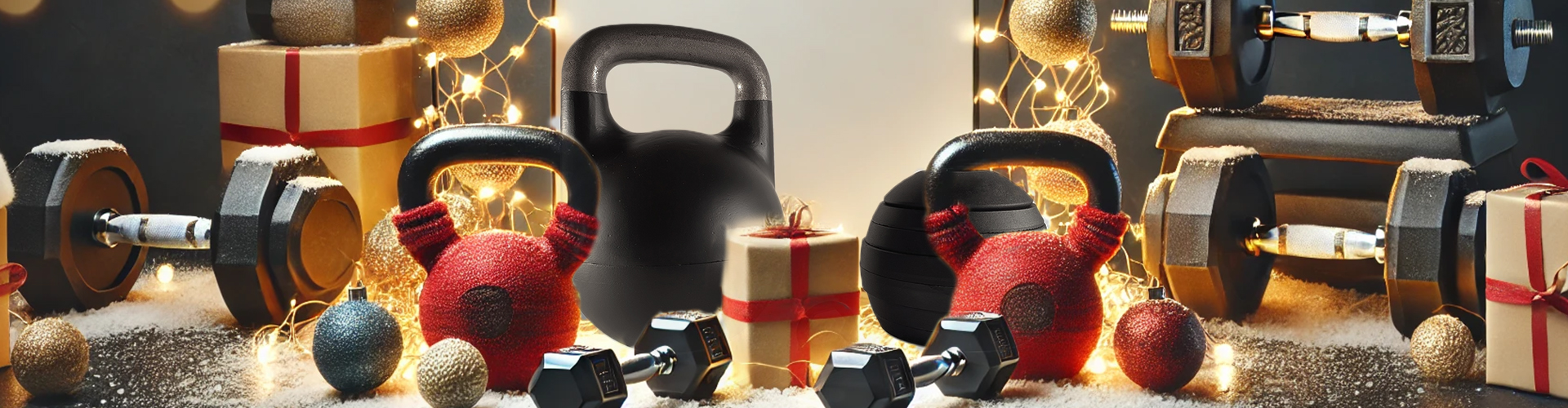 Draufsicht auf die FlexiBell 2 verstellbare Kettlebell mit den mitgelieferten Schlüsseln und allen eingefügten Gewichten.