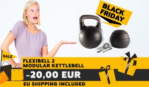 Offerta Black Friday: Risparmia 90€ sui Kettlebell Componibili Flexibell 2 - Miglior Prezzo Garantito Contro KettlebellKings