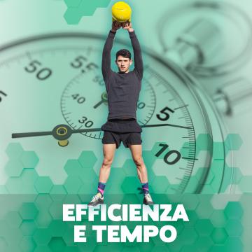 Orologio e kettlebell per allenamento efficiente e veloce